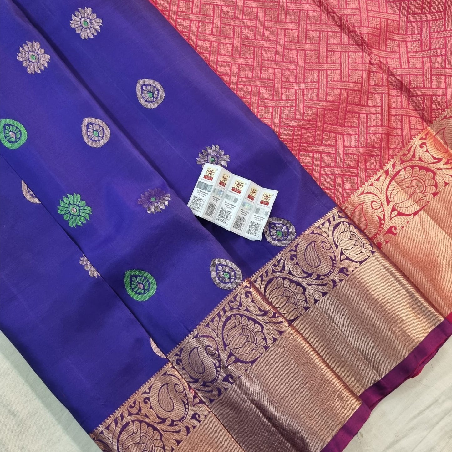 Kanchipuram Pure Korvai Silk Sarees 1009