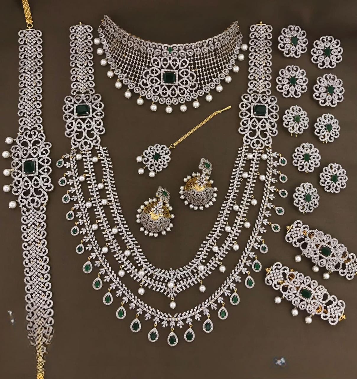 Exclusive South Indian AD Bridal Sets - SHJ1026