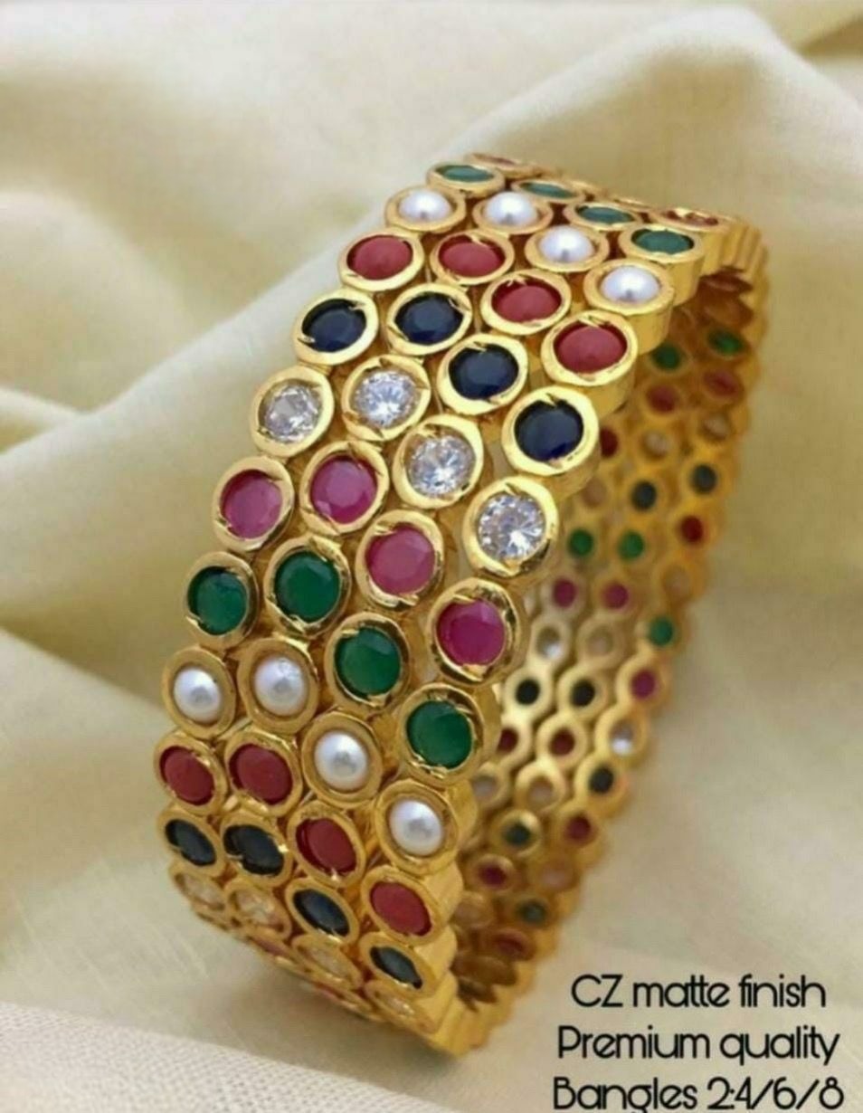 Trendy AD Bangles - SHJ1057
