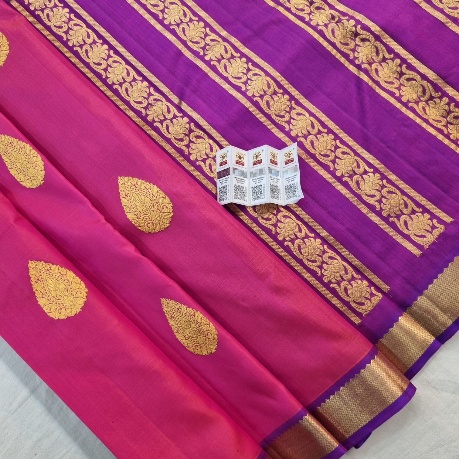 Kanchipuram Pure Korvai Silk Sarees 1010