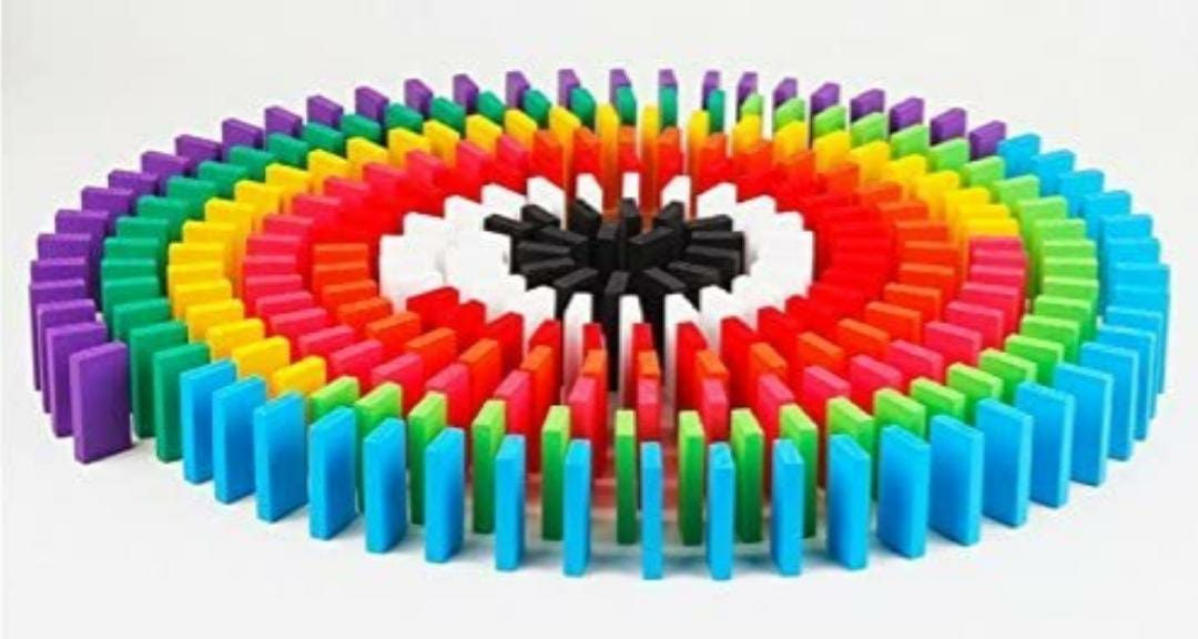 Wooden Big Sized Dominos Blocks for Kids - SHTM1019