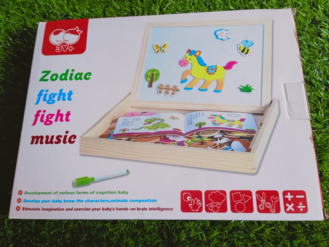 Wooden Double Side Magnetic Drawing Board Kids Educational Toys for Kids - SHTM1021