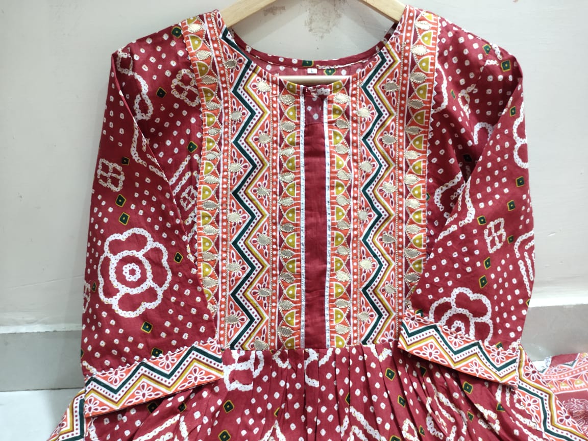 Exclusive New Traditional Hand Block Printed Cotton Suits-SHKS1048