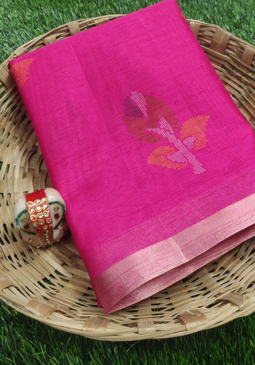 Jute Silk Saree Collections-SH0585