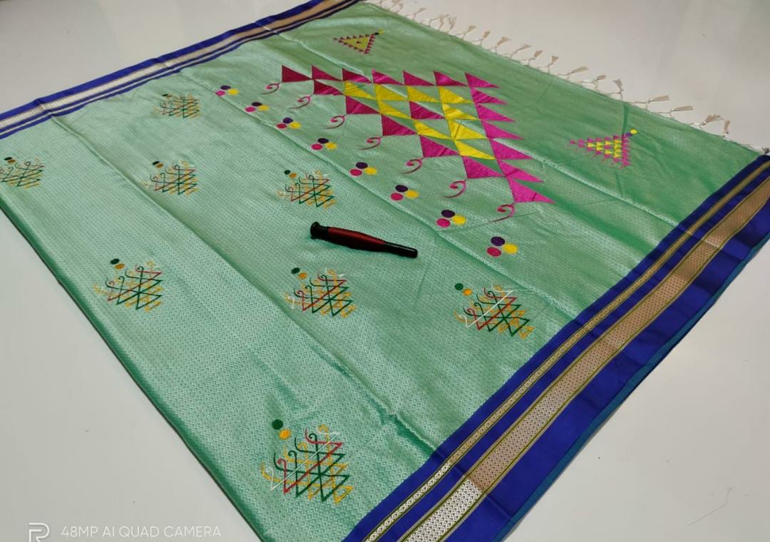 Beautiful Resham Blended Cotton Saree-SH0558