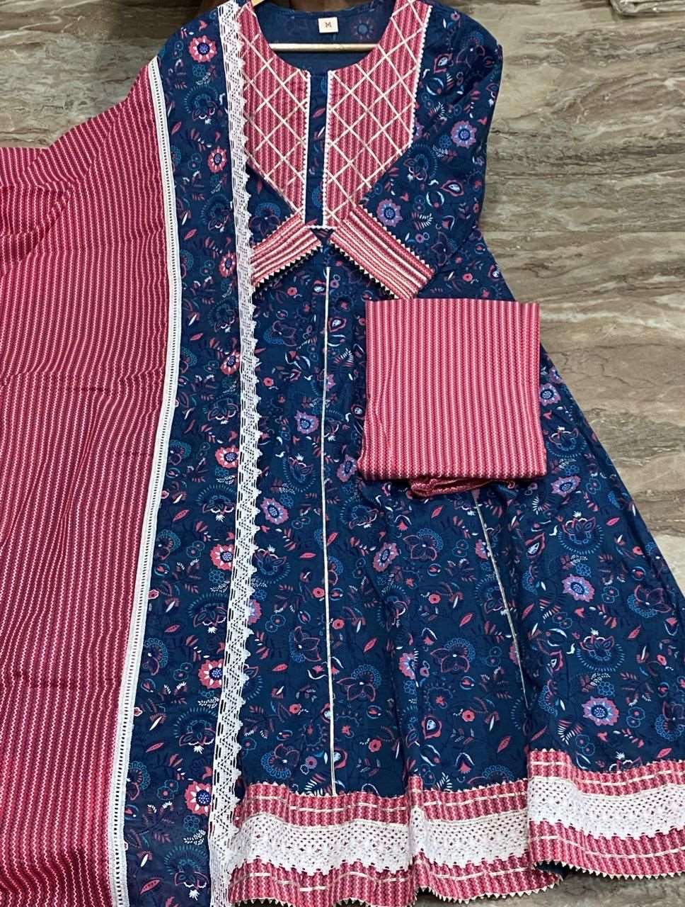 Casual Cotton Kurta Sets for Women-SHKS1109