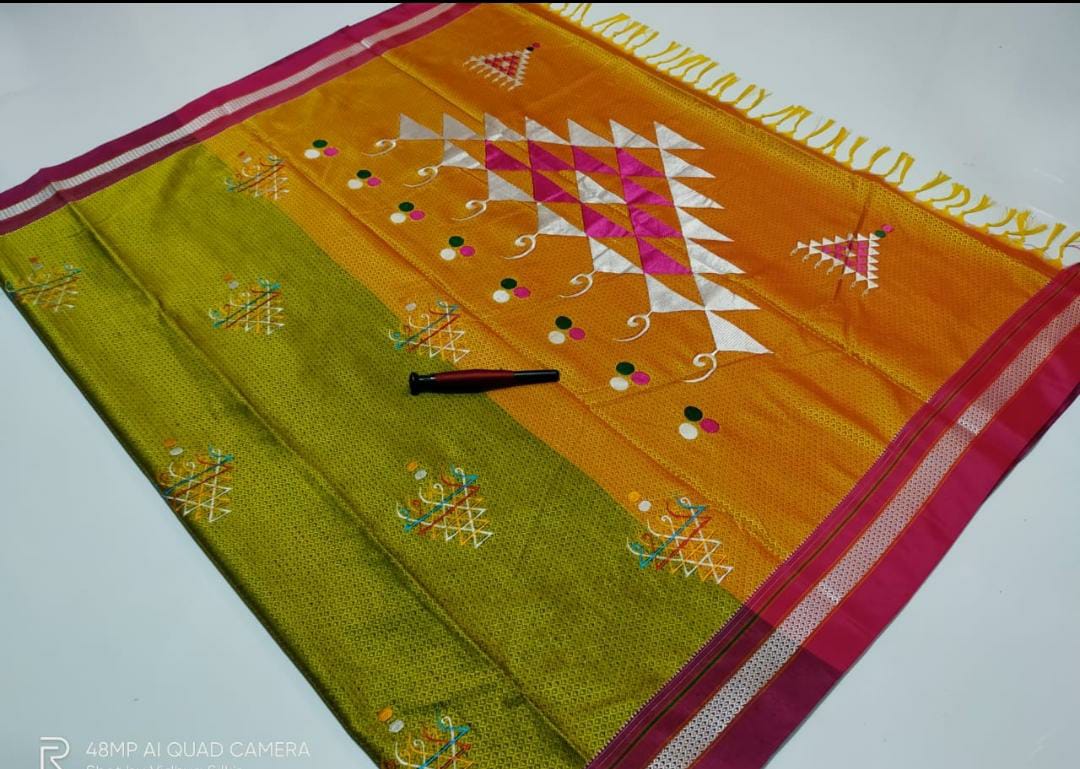 Beautiful Resham Blended Cotton Saree-SH0558