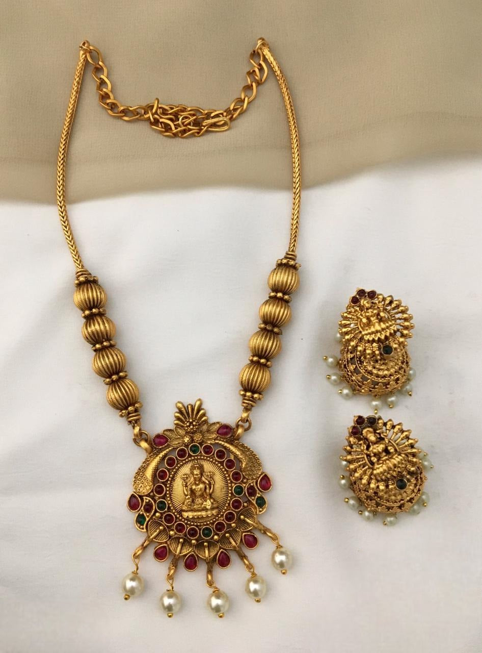 Premium Quality Temple Neck Set- SHJ1015
