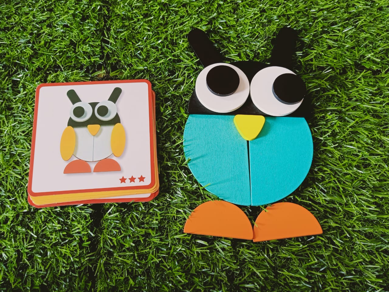 Geoanimo Animal Wooden Blocks Puzzles for Kids - SHTM1033