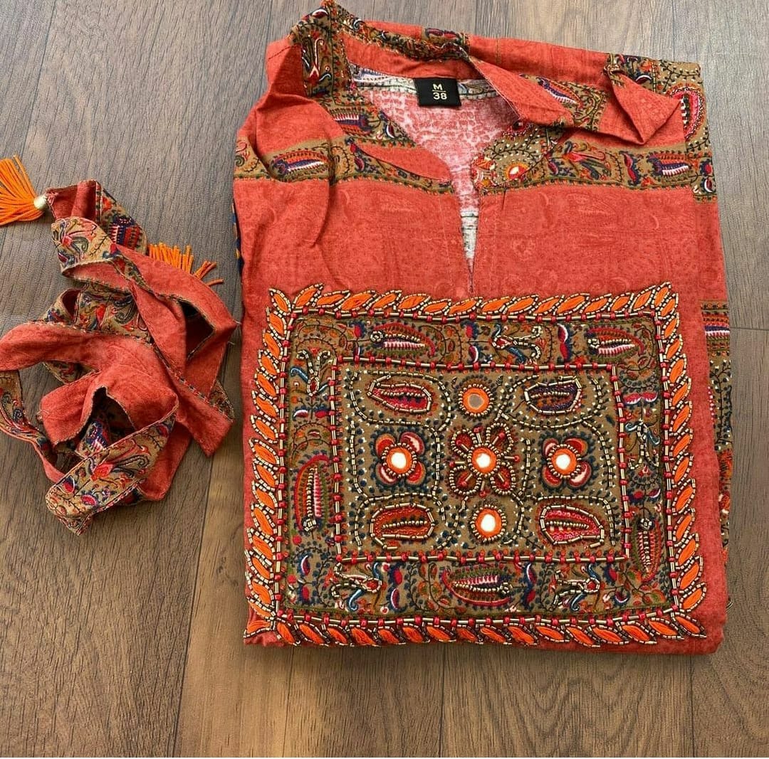 Ethnic Long Gown for Women-SHKS1057