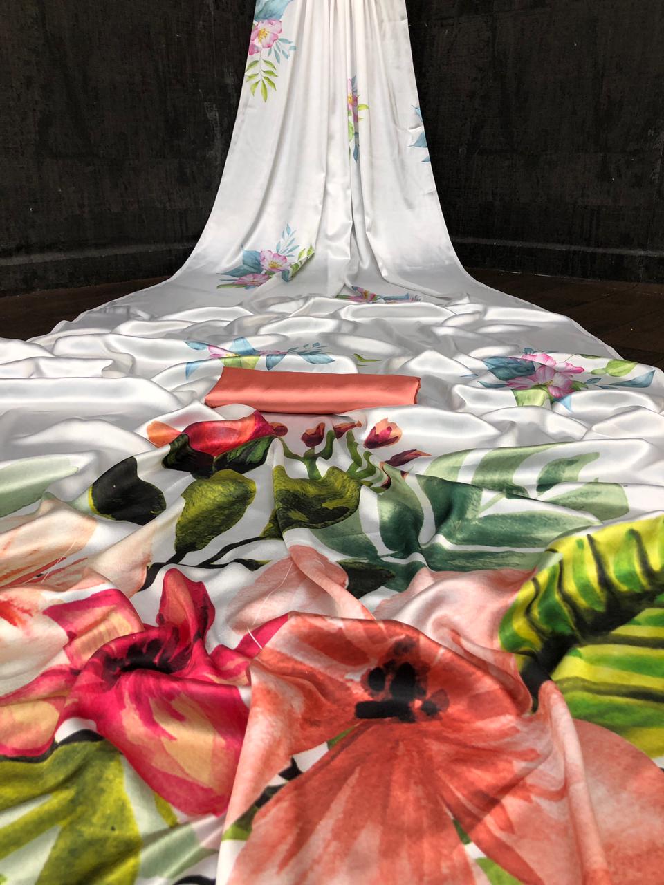 Beautiful Satin Saree Collections-SH0590