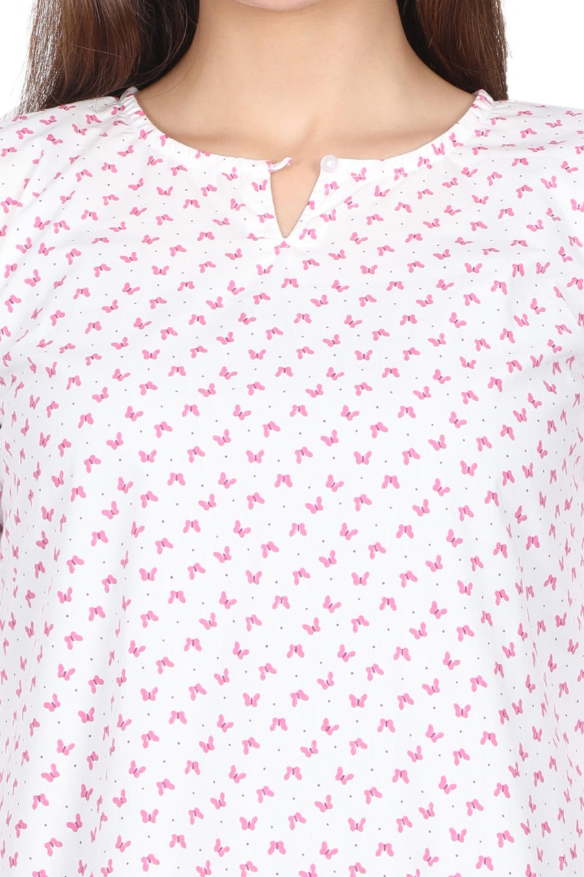 Women's Printed Cotton Stylish Tunics-SHTU1066