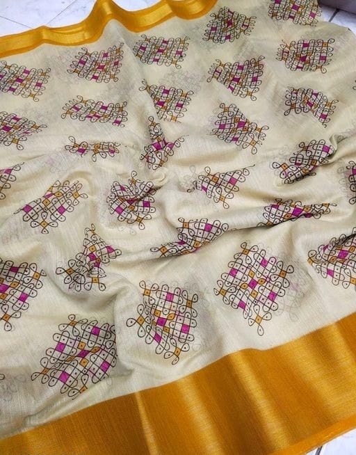 Light Weight Linen Cotton Sarees -SH0574