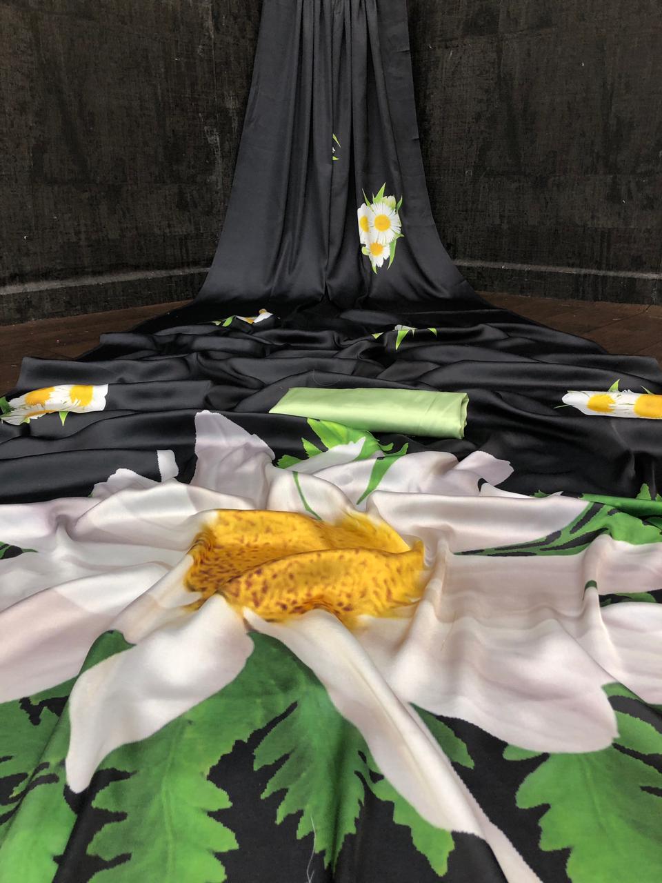 Beautiful Satin Saree Collections-SH0590