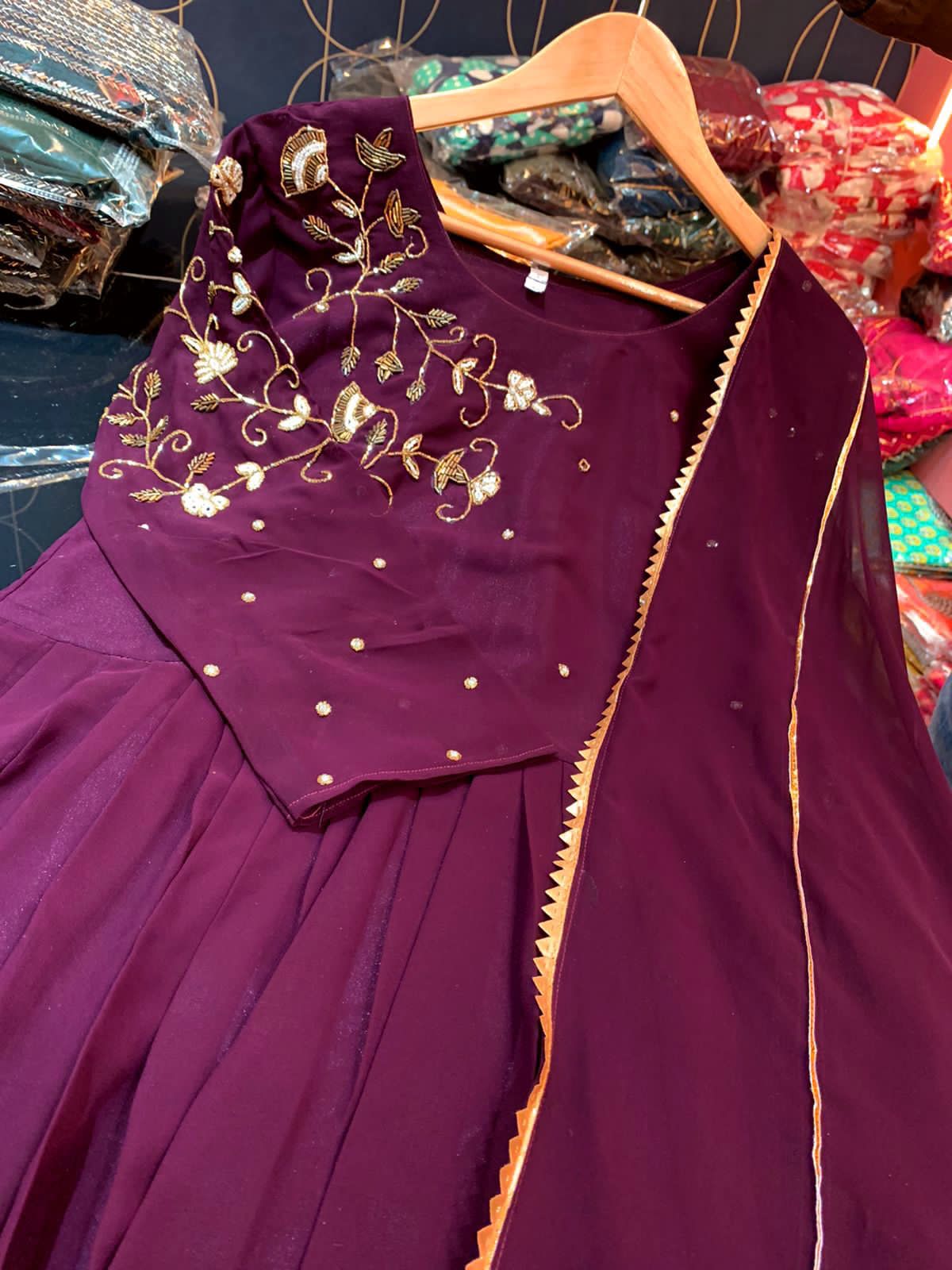 Party Wear Kurta Sets for Women-SHKS1089