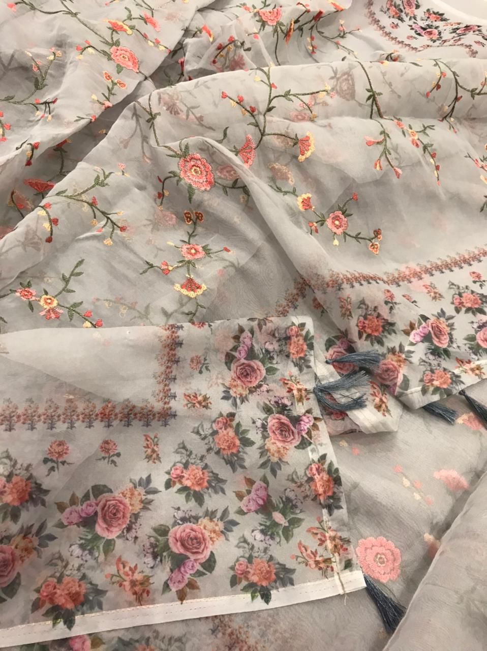 Festive Collection-Khadi Organza Sarees-SH0557