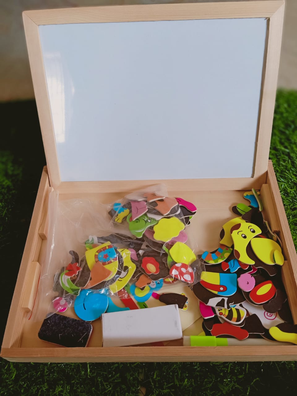 Wooden Double Side Magnetic Drawing Board Kids Educational Toys for Kids - SHTM1021