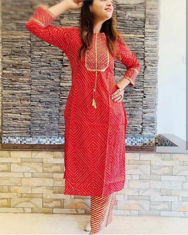 Elegant Printed Kurta Sets for Women-SHKS1040