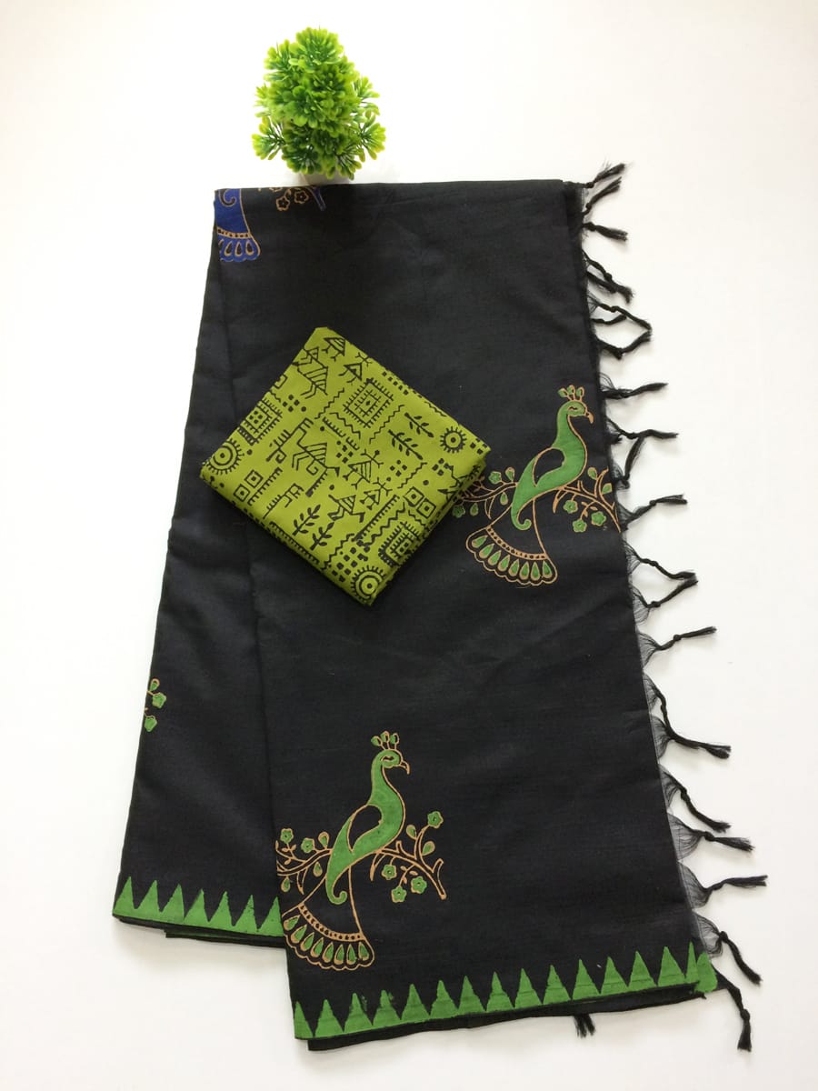 South Cotton sarees With Blouse Piece-SH0564