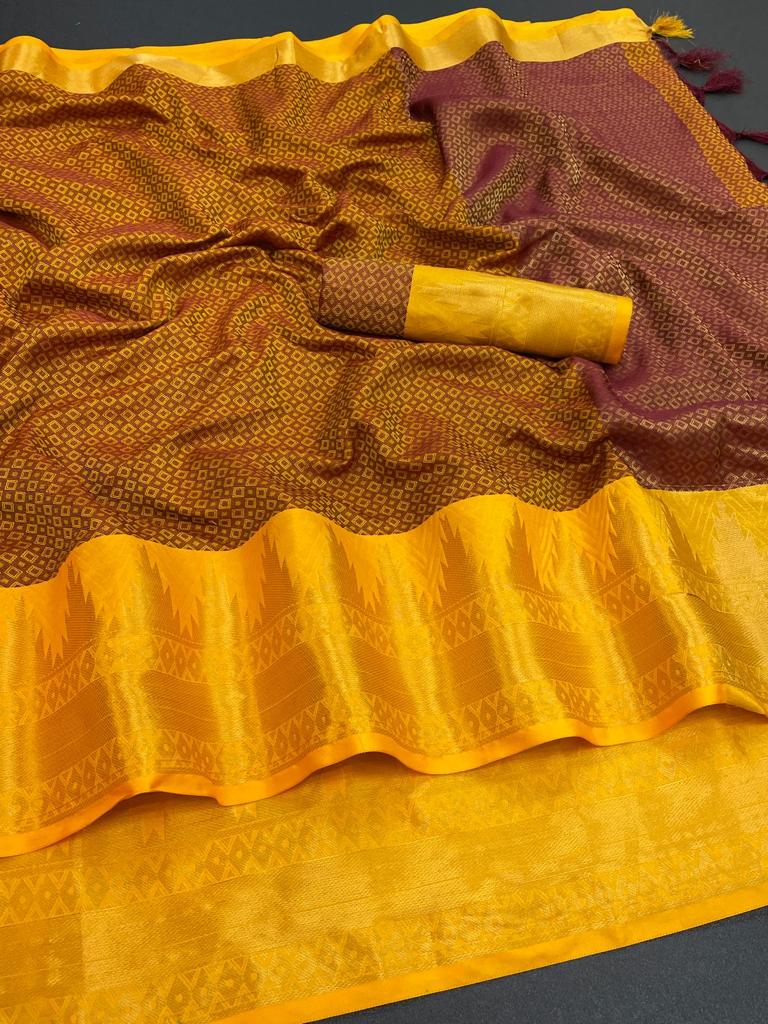 Cotton Silk Saree Collections-SH0620