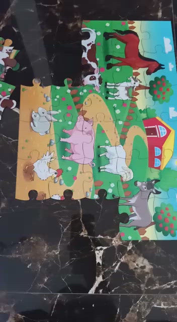 Farm Animals Jigsaw Puzzle for Kids - SHTM1024