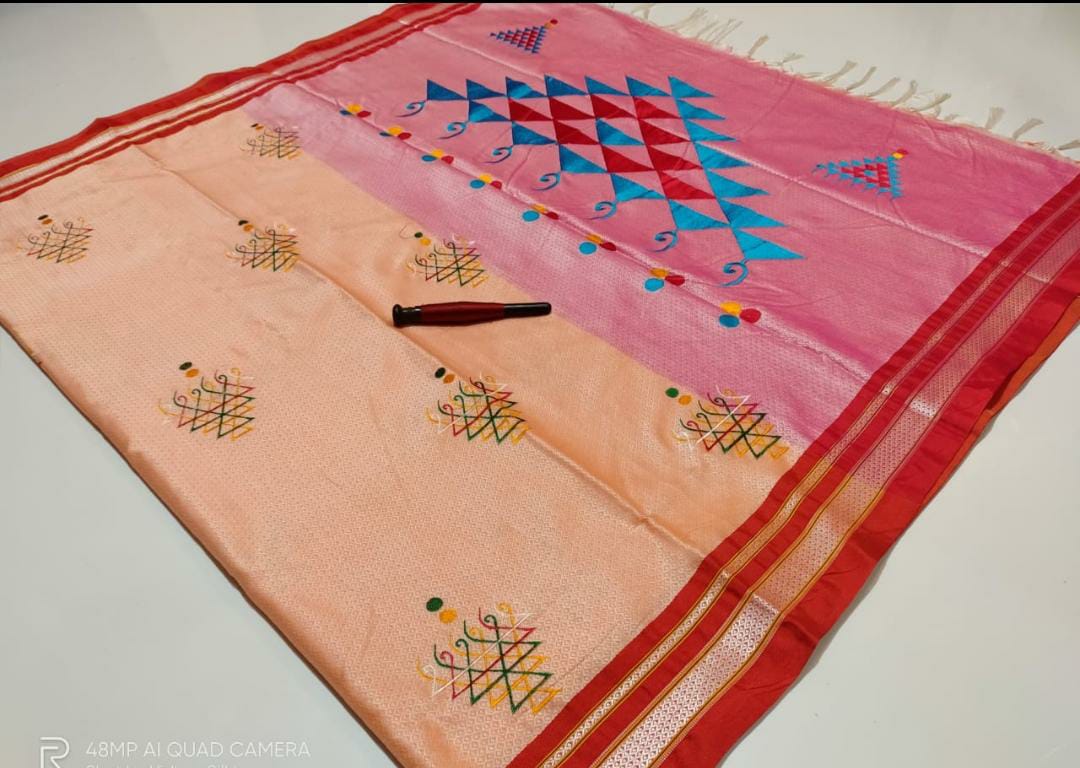 Beautiful Resham Blended Cotton Saree-SH0558