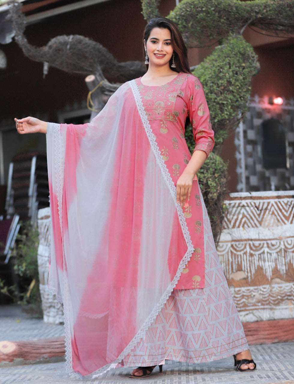 Cute Rayon Kurta Sets for Women-SHKS1116