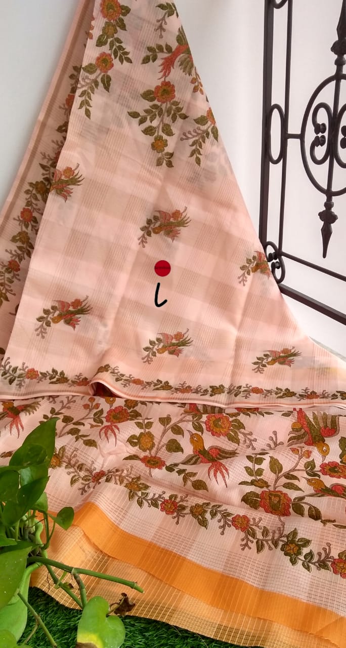 Linen Kota Printed Sarees - SH0604
