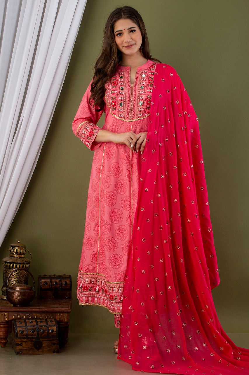 Stunning Rayon Kurta Sets for Women-SHKS1118