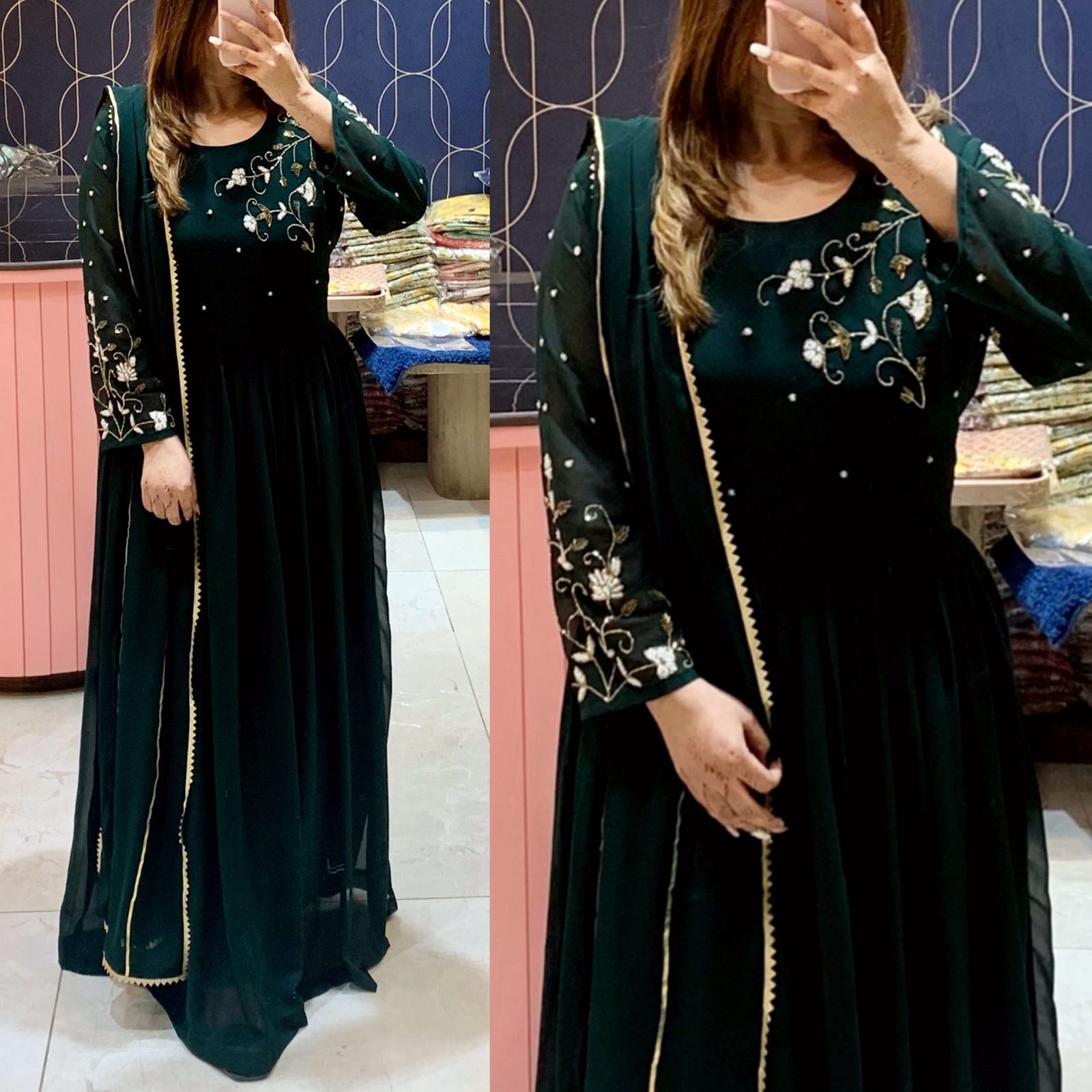 Party Wear Kurta Sets for Women-SHKS1089