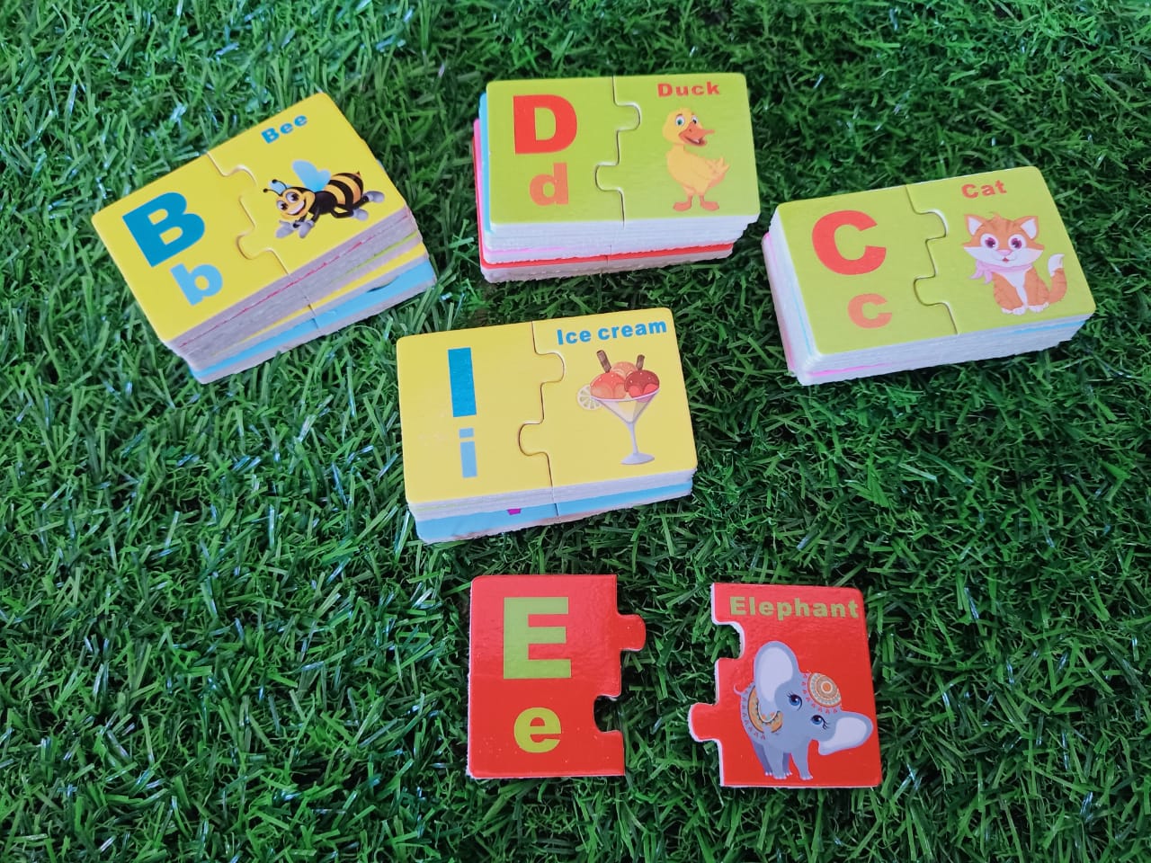 Wooden English Letter Matching Jigsaw Puzzle for Kids - SHTM1051