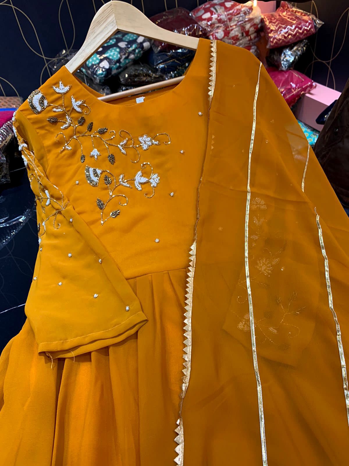 Party Wear Kurta Sets for Women-SHKS1089