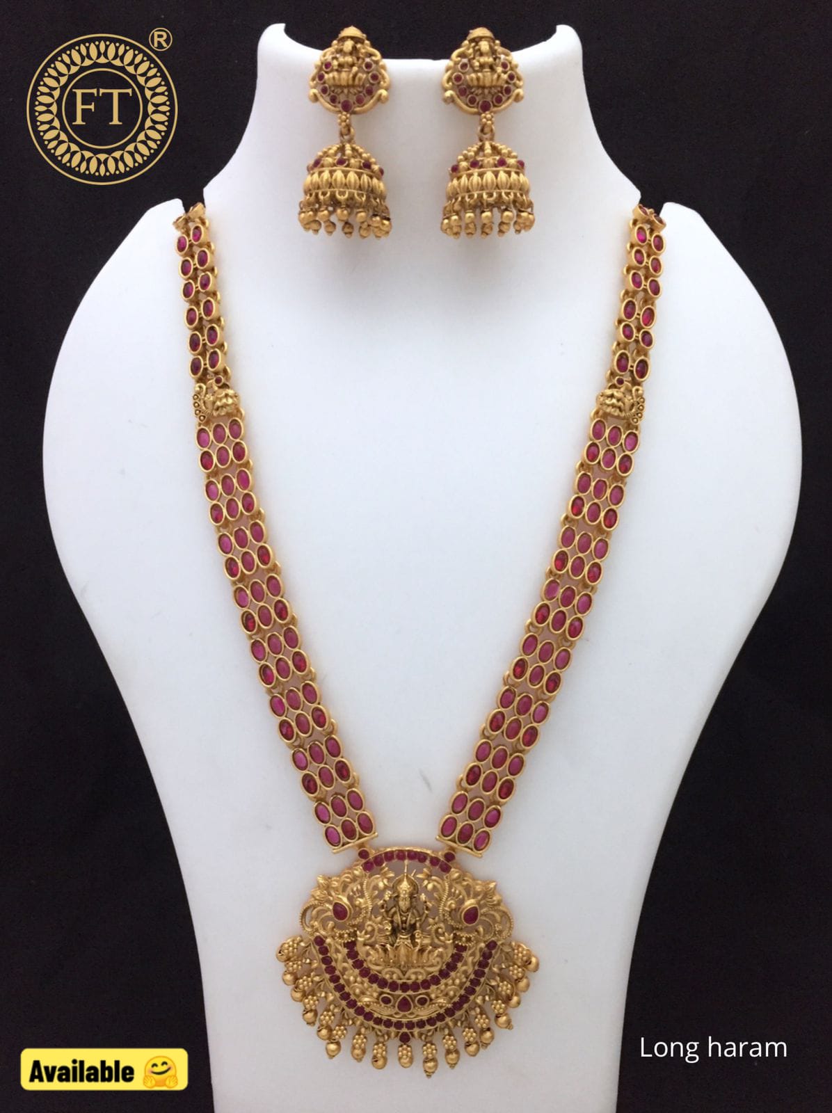 Traditional Stone Work Haram Set- SHJ1075