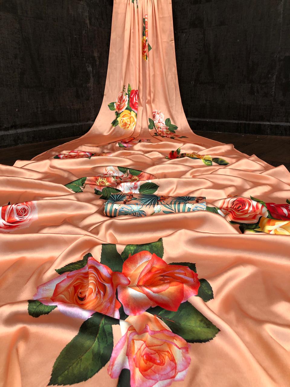 Beautiful Satin Saree Collections-SH0590