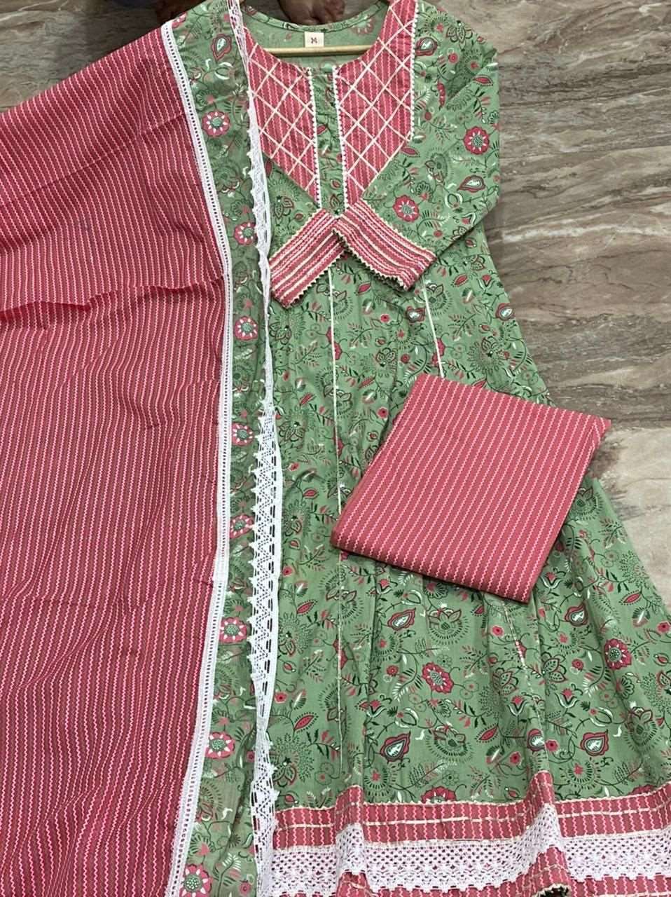 Casual Cotton Kurta Sets for Women-SHKS1109