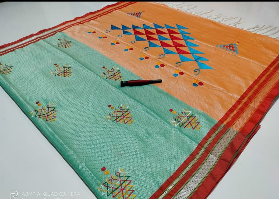 Beautiful Resham Blended Cotton Saree-SH0558