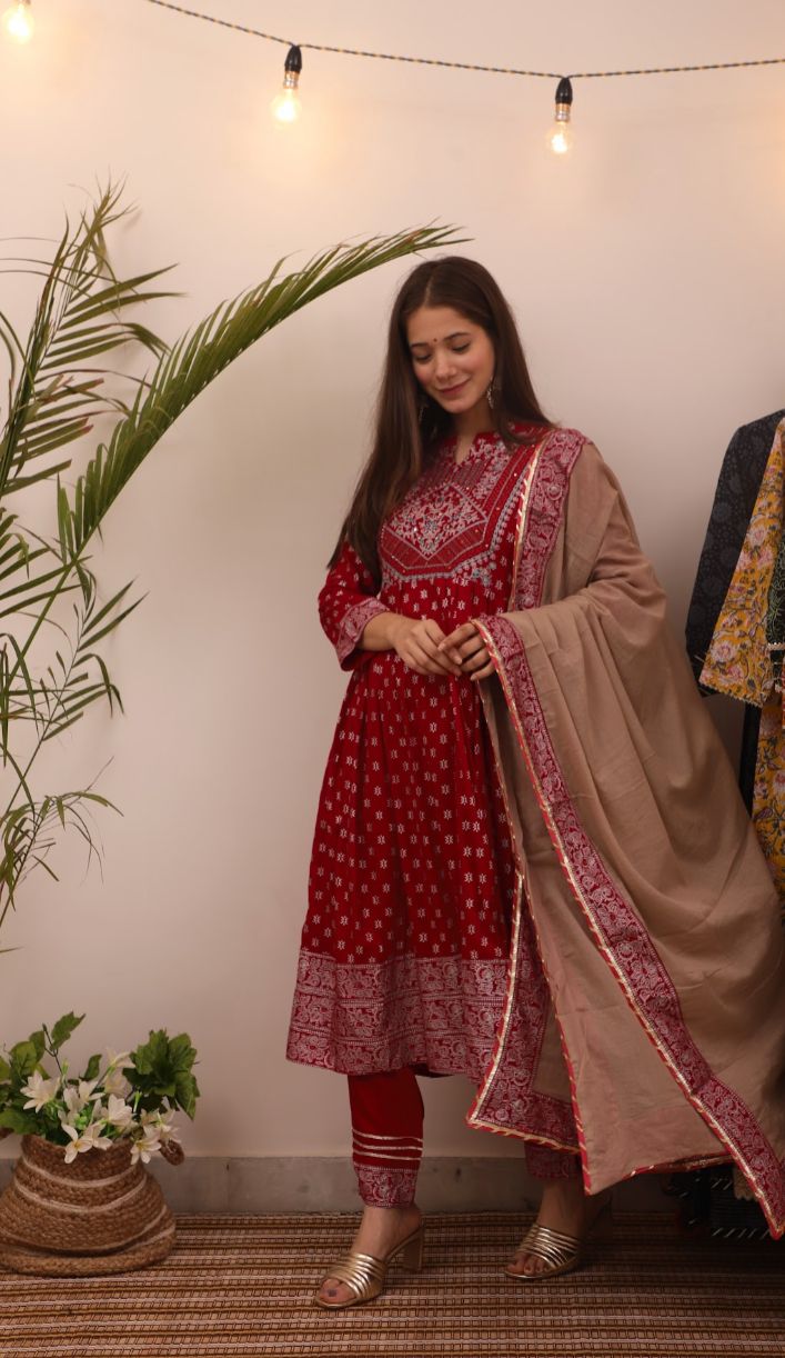 Stunning Rayon Kurta Sets for Women-SHKS1119