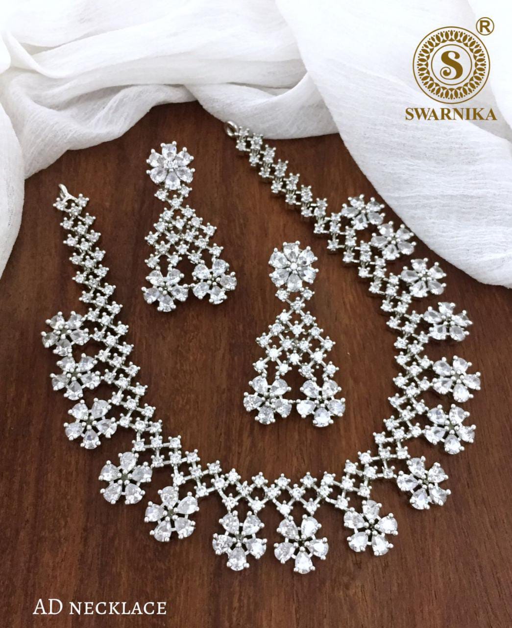 Premium Quality AD Neck Set - SHJ1098