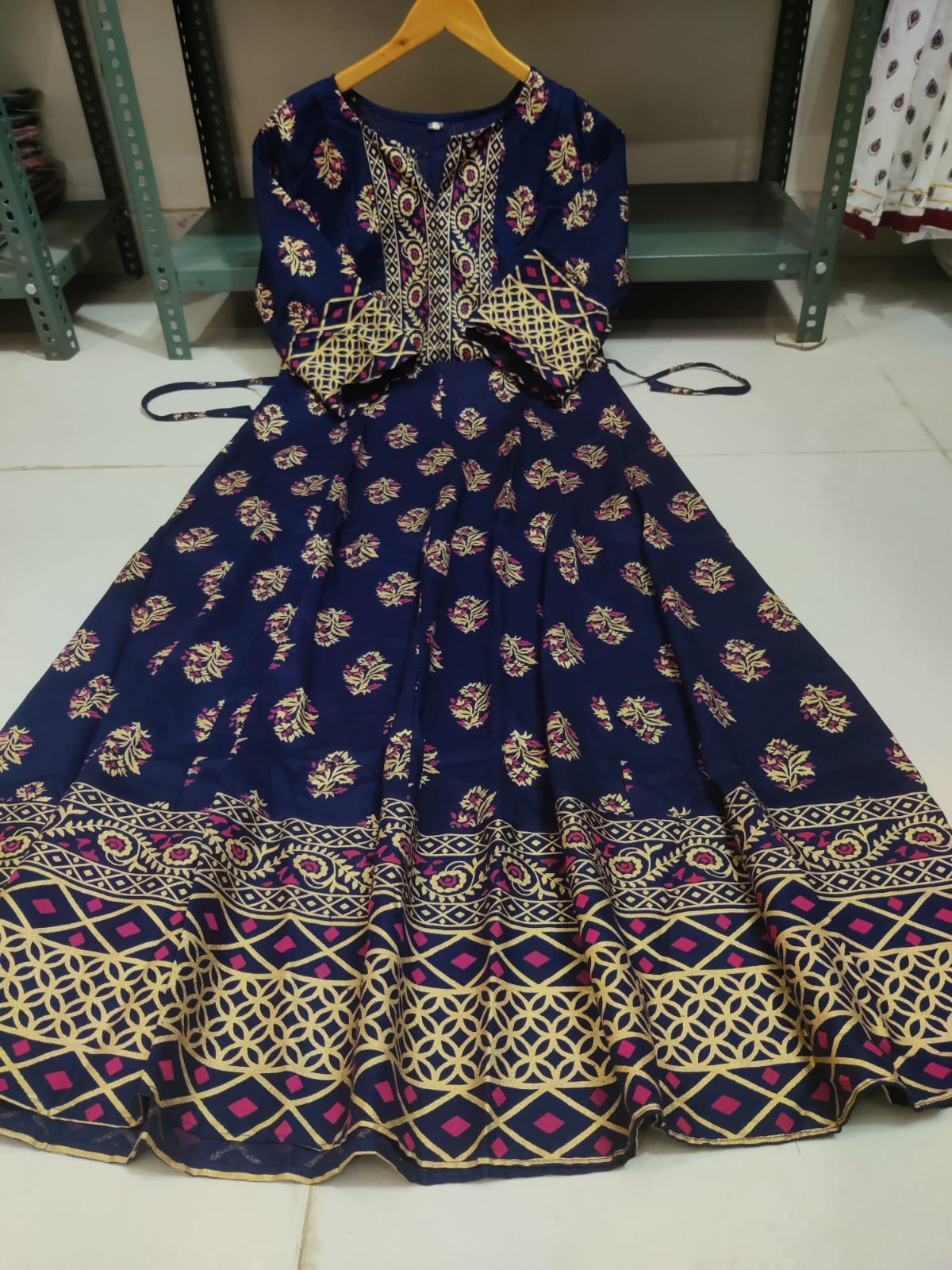 Premium Rayon Long Gown for Women-SHK1131
