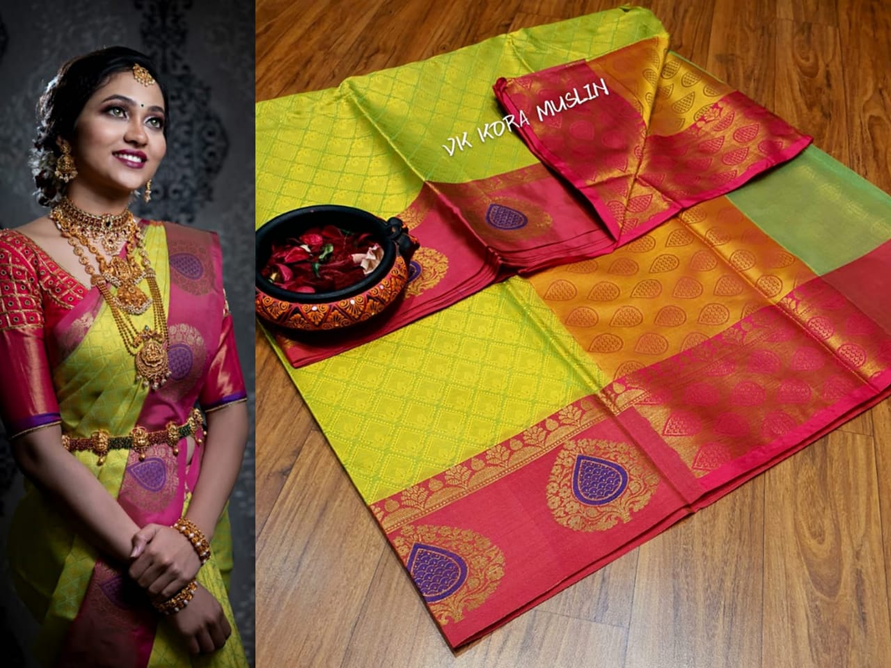 Rich Kora Taunchoi Saree - SH1009