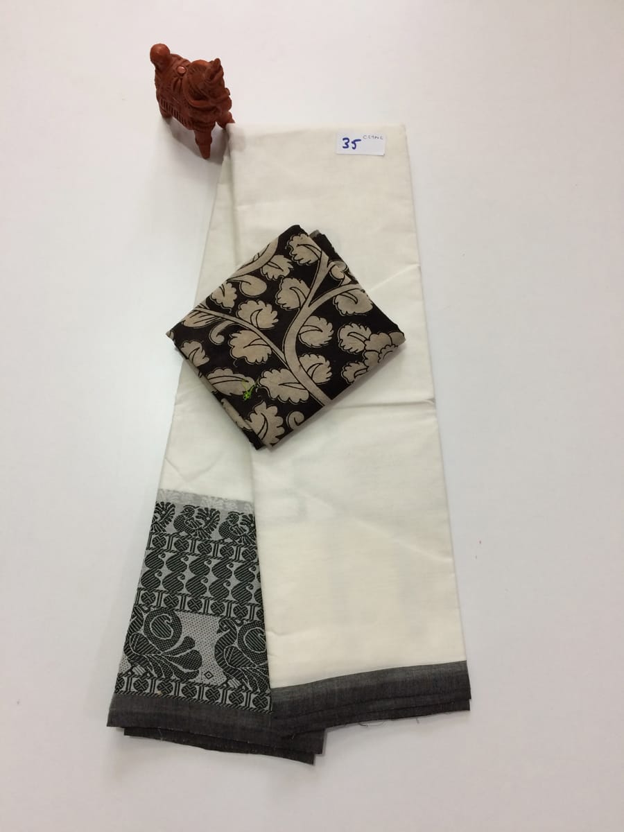 Elegant Chettinad Cotton Sarees - SH0602