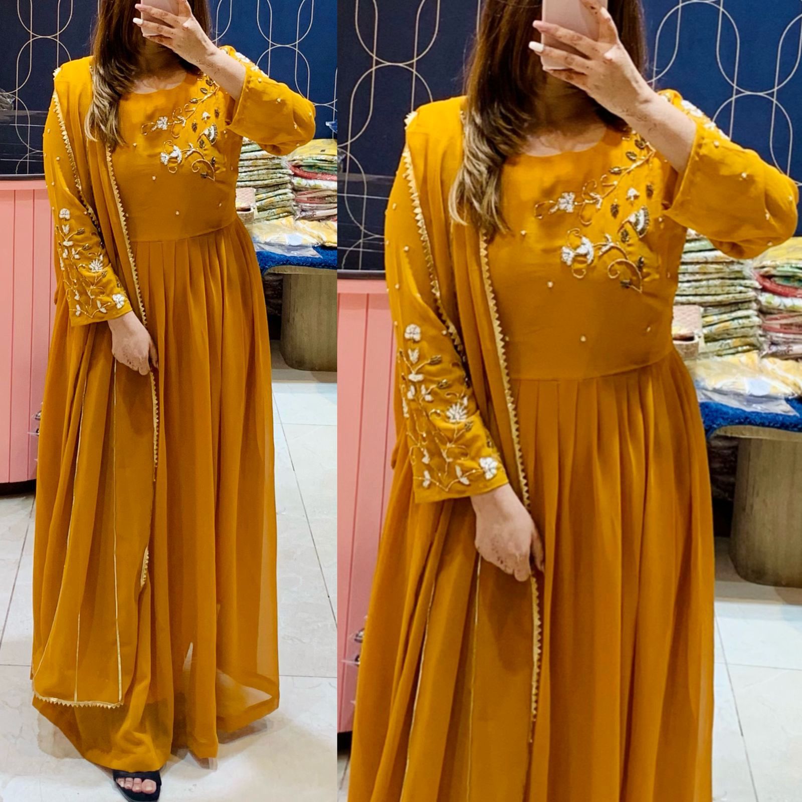 Party Wear Kurta Sets for Women-SHKS1089
