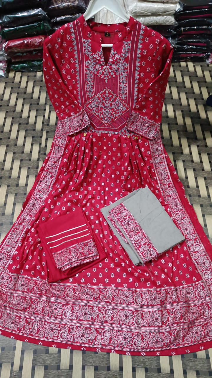 Stunning Rayon Kurta Sets for Women-SHKS1119