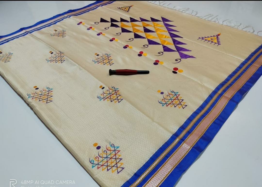 Beautiful Resham Blended Cotton Saree-SH0558