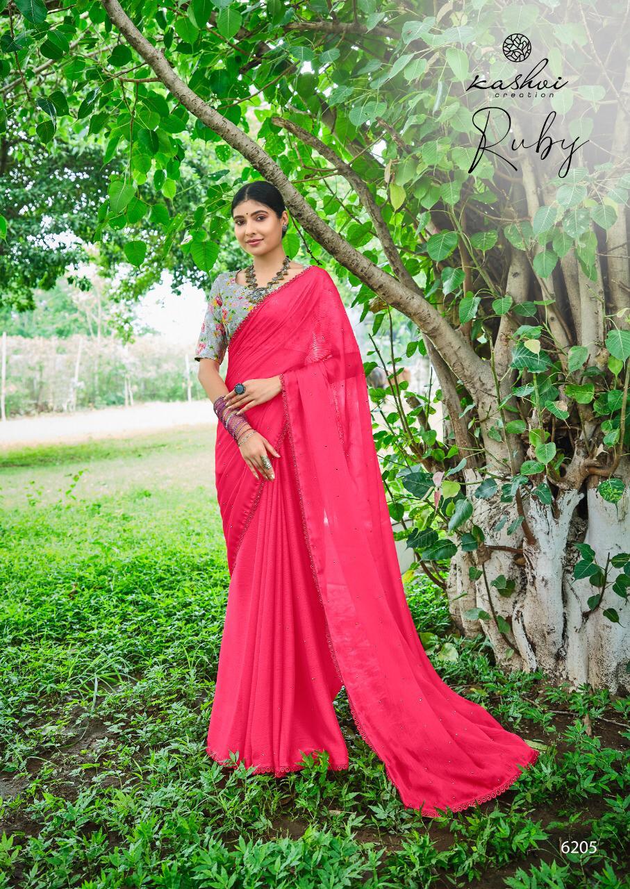 Moss Chiffon Designer Saree Collections-SH0591