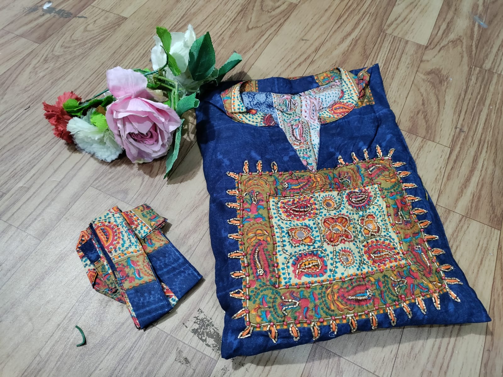 Ethnic Long Gown for Women-SHKS1057