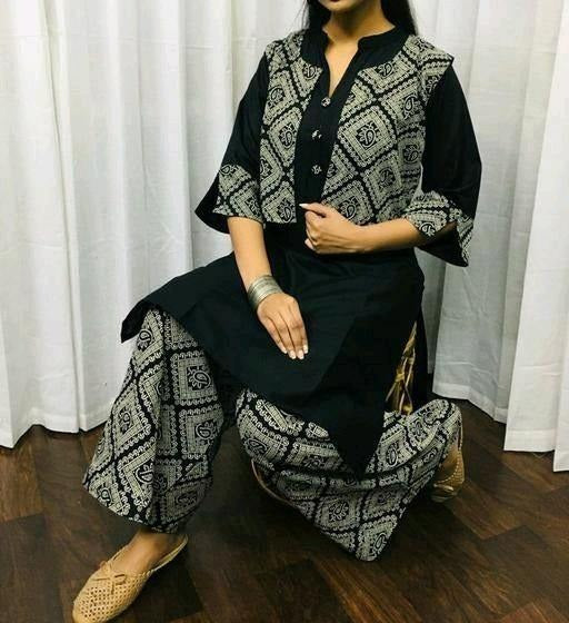 Fusion Kurta Sets for Women-SHKS1090