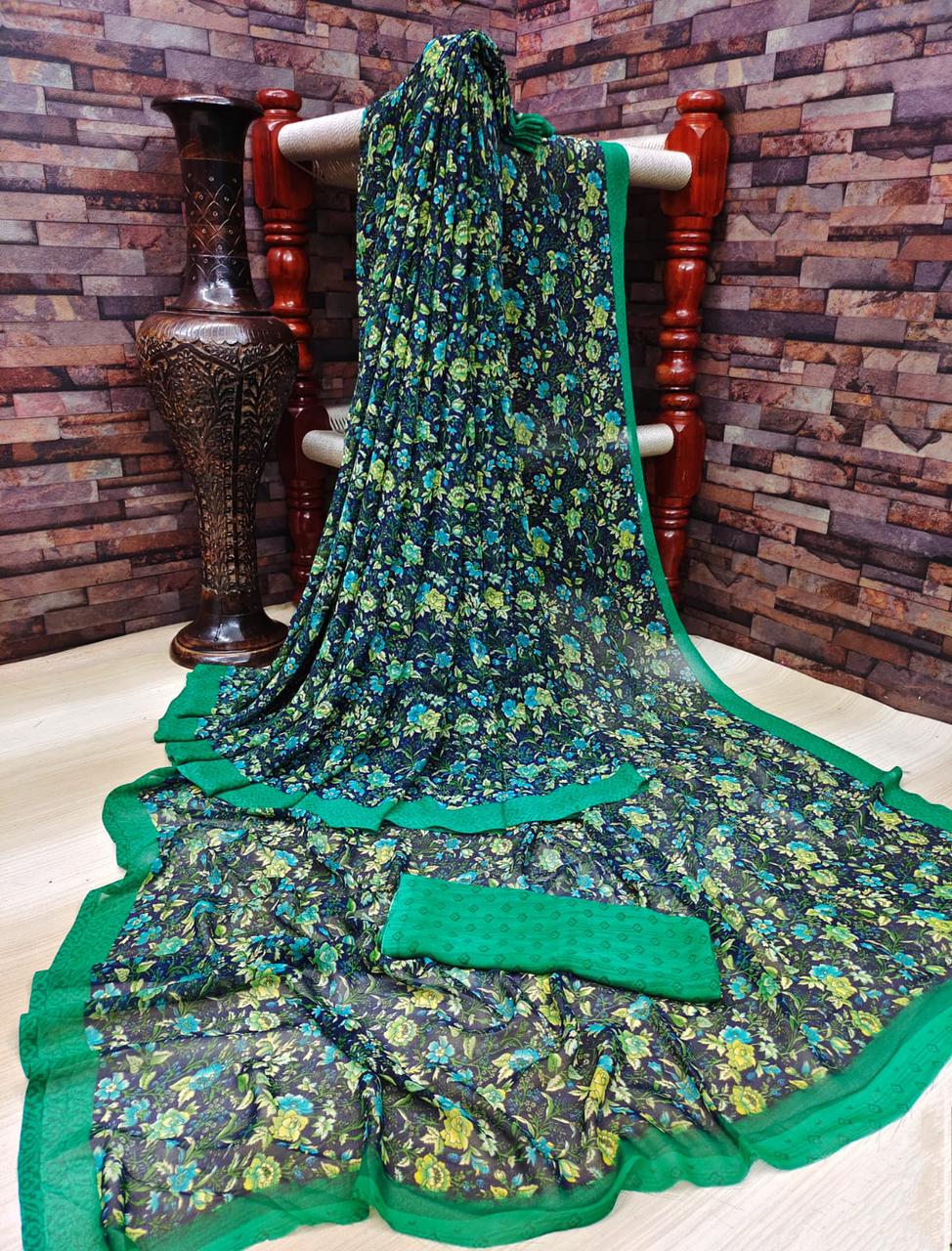 Weightless Georgette Saree Collections-SH0596