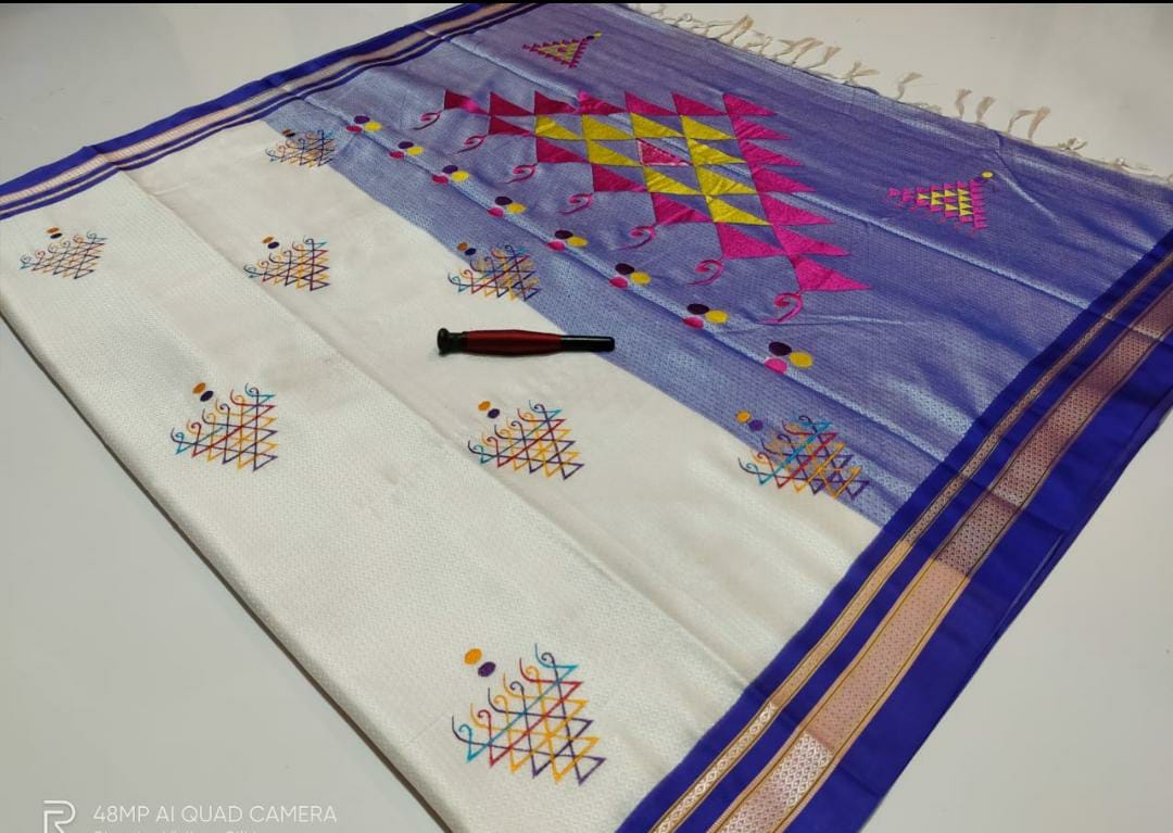 Beautiful Resham Blended Cotton Saree-SH0558