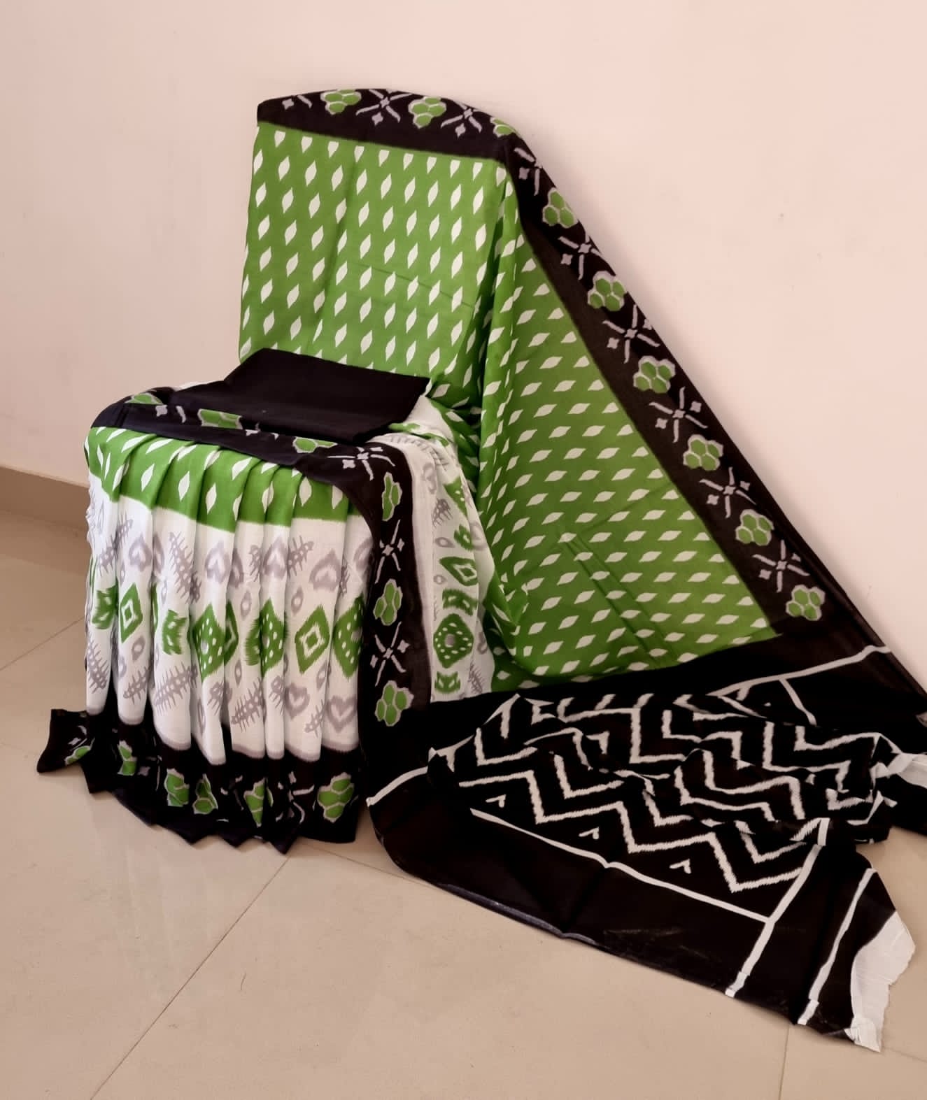 Beautiful Handblock Printed MulMul Saree Collections -SH0646